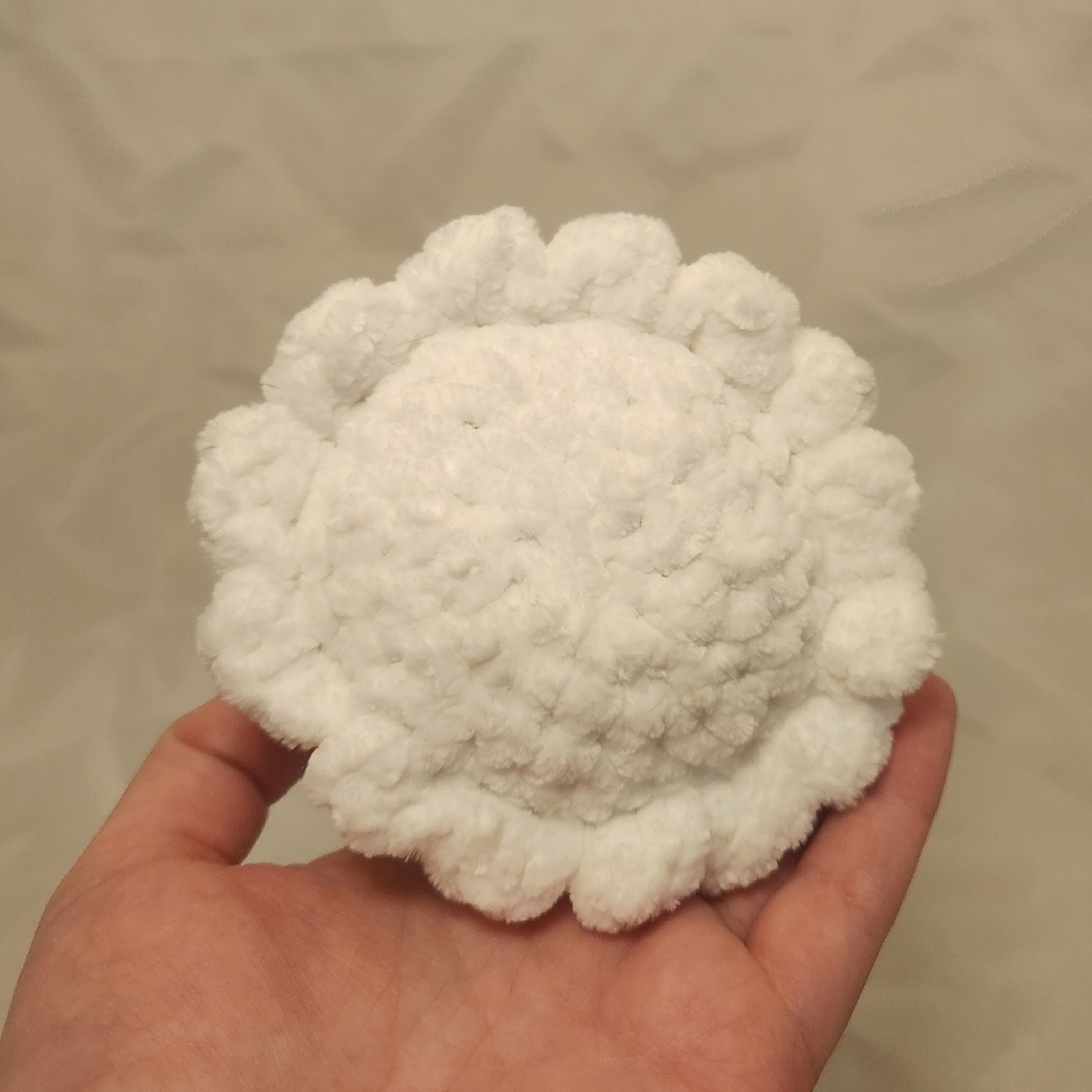 3" Handmade By Skylar Crochet Pocket Ghost Plush Stuffed Animal - Picture 5 of 8